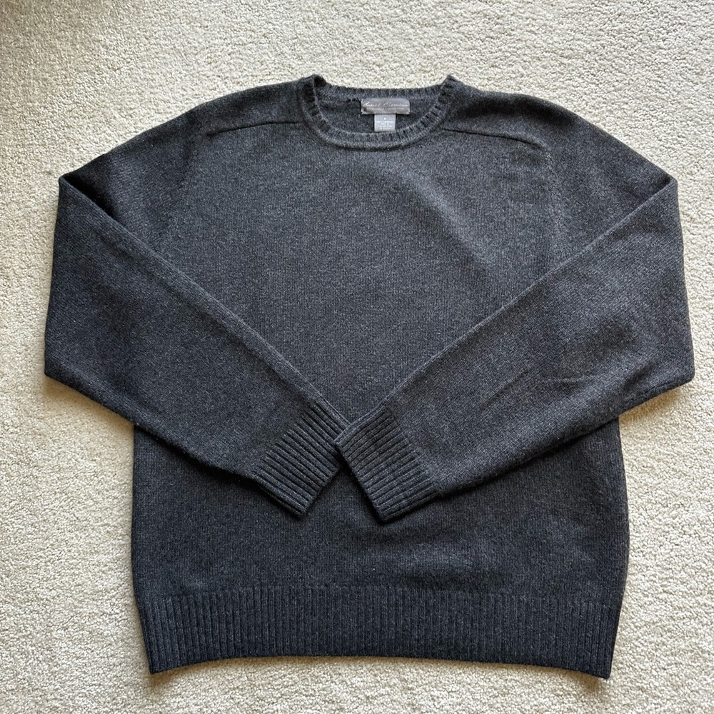 Daniel Cremieux Men's 100% Cashmere Gray Sweater